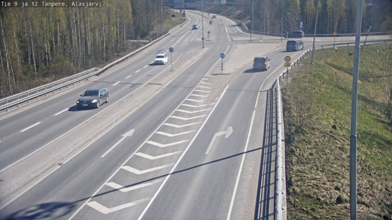 Weather Camera Image Väg 12 Tammerfors, Alasjärvi, Tampere, Pirkanmaa