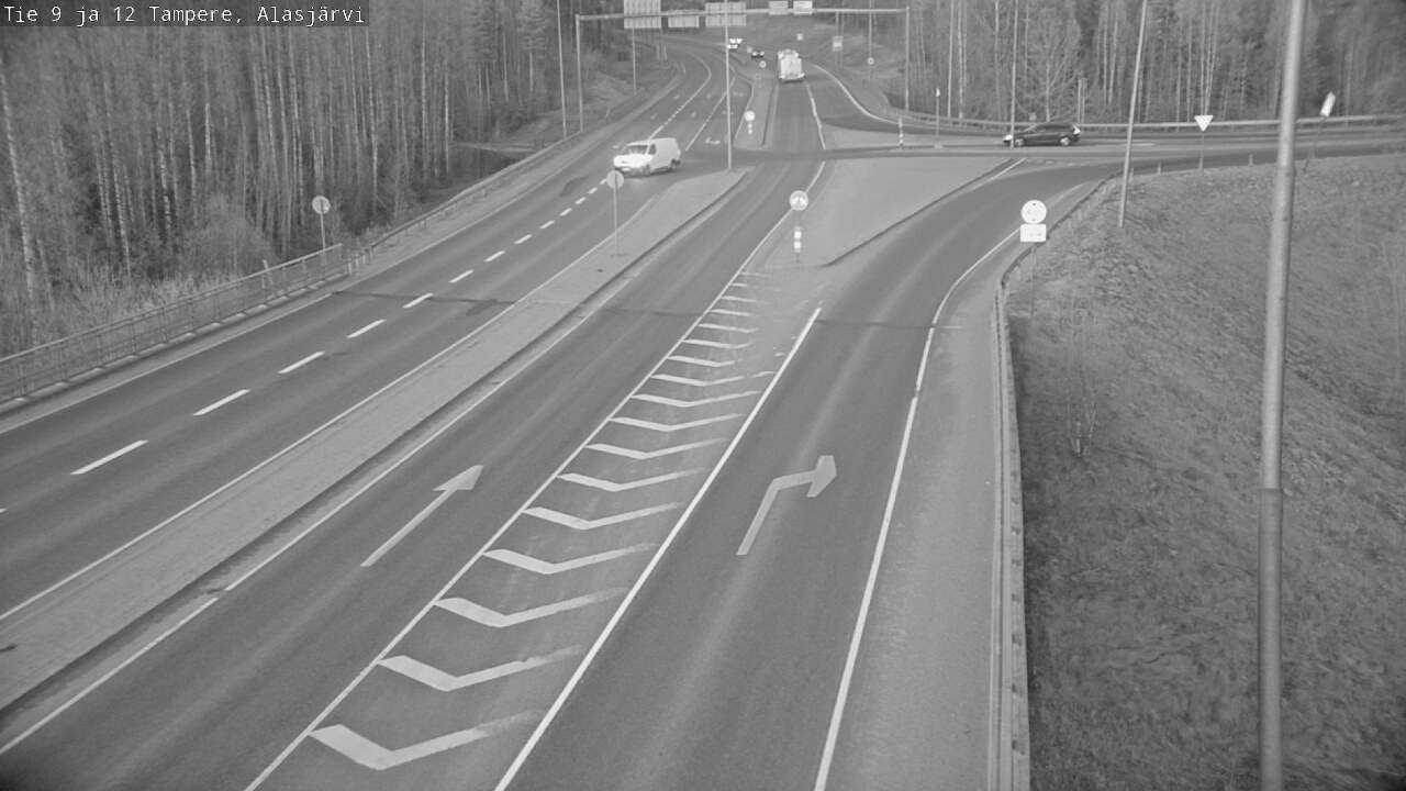 Weather Camera Image Väg 12 Tammerfors, Alasjärvi, Tampere, Pirkanmaa