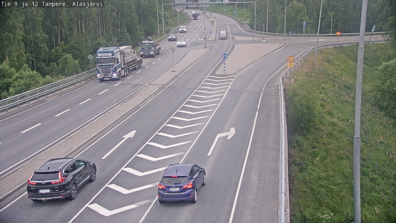 Weather Camera Image Väg 12 Tammerfors, Alasjärvi, Tampere, Pirkanmaa