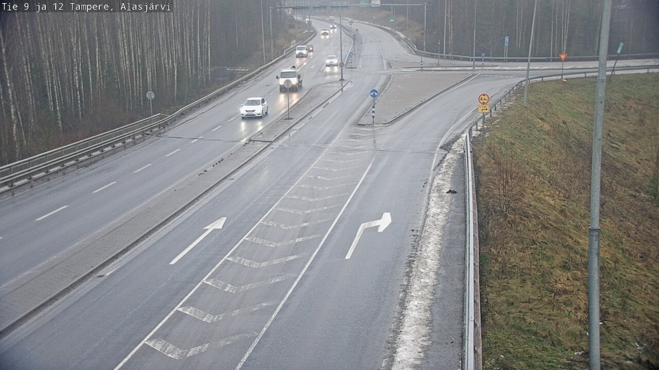 Weather Camera Image Väg 12 Tammerfors, Alasjärvi, Tampere, Pirkanmaa