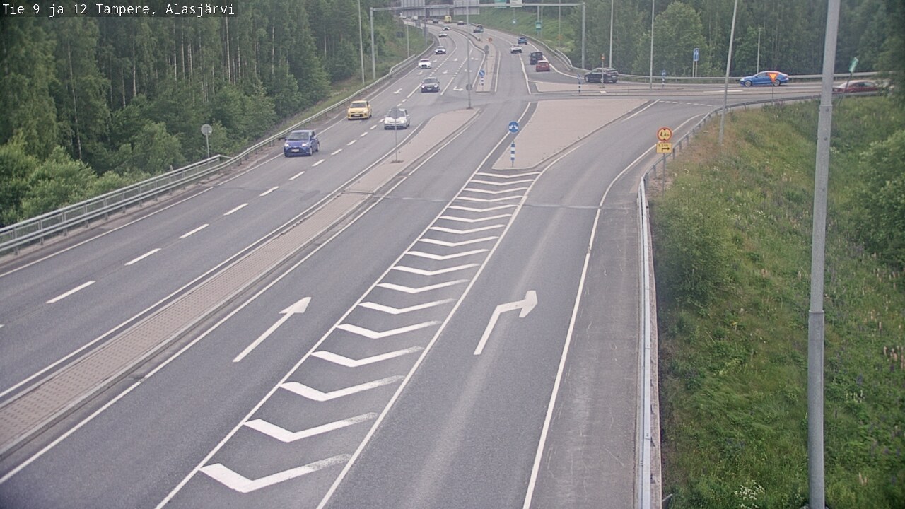 Weather Camera Image Väg 12 Tammerfors, Alasjärvi, Tampere, Pirkanmaa