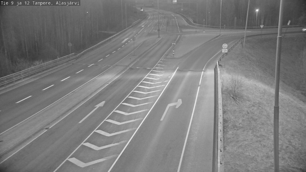 Weather Camera Image Väg 12 Tammerfors, Alasjärvi, Tampere, Pirkanmaa