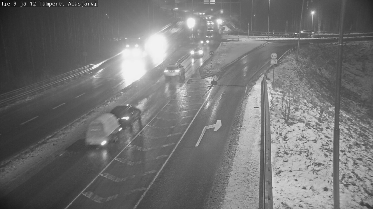 Weather Camera Image Väg 12 Tammerfors, Alasjärvi, Tampere, Pirkanmaa