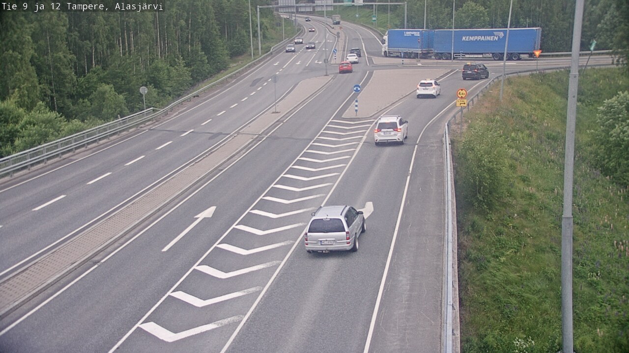 Weather Camera Image Väg 12 Tammerfors, Alasjärvi, Tampere, Pirkanmaa