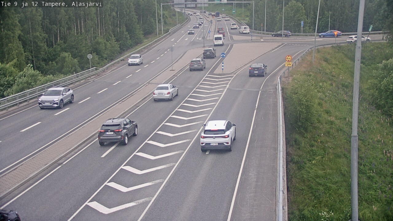 Weather Camera Image Väg 12 Tammerfors, Alasjärvi, Tampere, Pirkanmaa