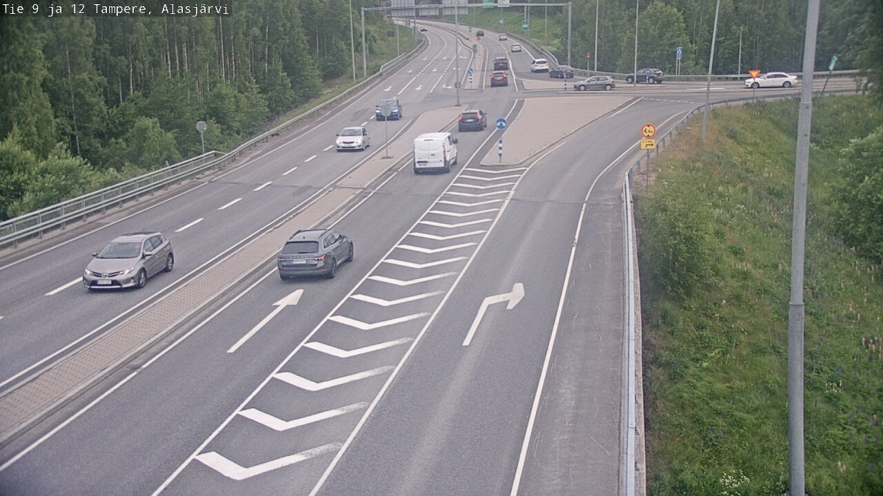 Weather Camera Image Väg 12 Tammerfors, Alasjärvi, Tampere, Pirkanmaa