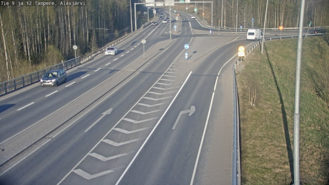 Weather Camera Image Väg 12 Tammerfors, Alasjärvi, Tampere, Pirkanmaa