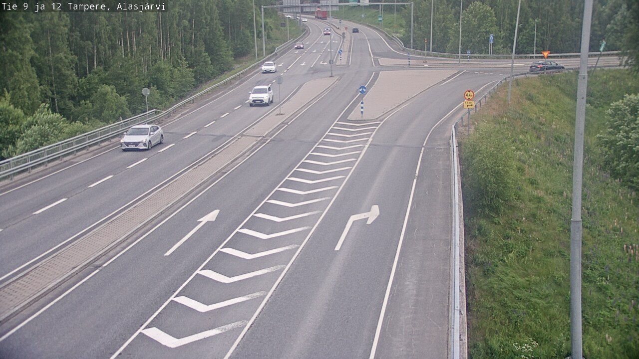 Weather Camera Image Väg 12 Tammerfors, Alasjärvi, Tampere, Pirkanmaa