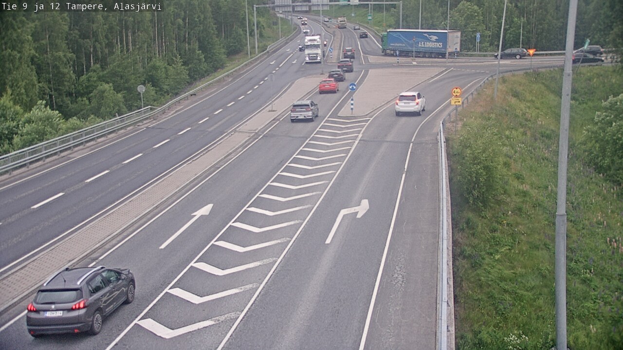 Weather Camera Image Väg 12 Tammerfors, Alasjärvi, Tampere, Pirkanmaa