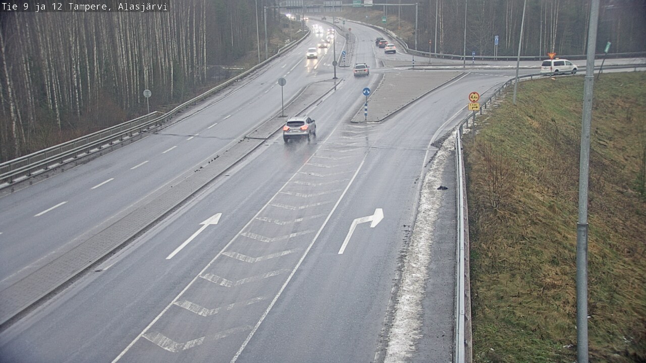 Weather Camera Image Väg 12 Tammerfors, Alasjärvi, Tampere, Pirkanmaa
