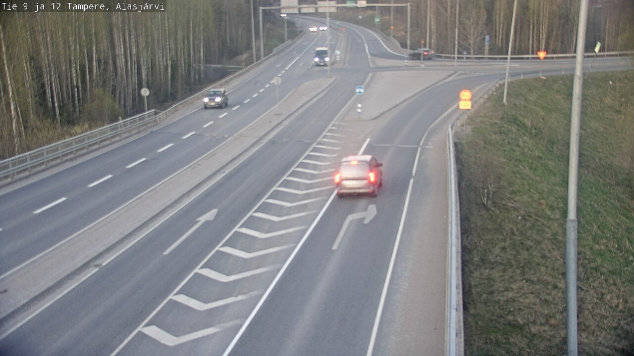 Weather Camera Image Väg 12 Tammerfors, Alasjärvi, Tampere, Pirkanmaa