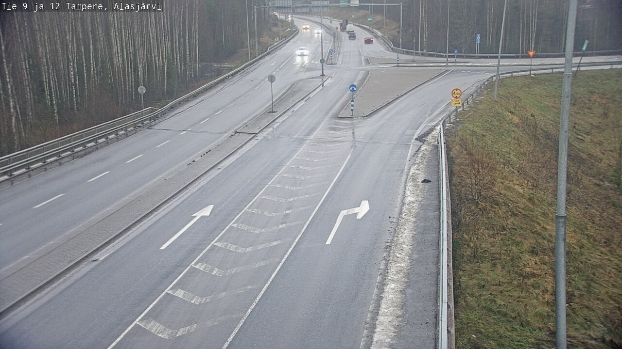 Weather Camera Image Väg 12 Tammerfors, Alasjärvi, Tampere, Pirkanmaa