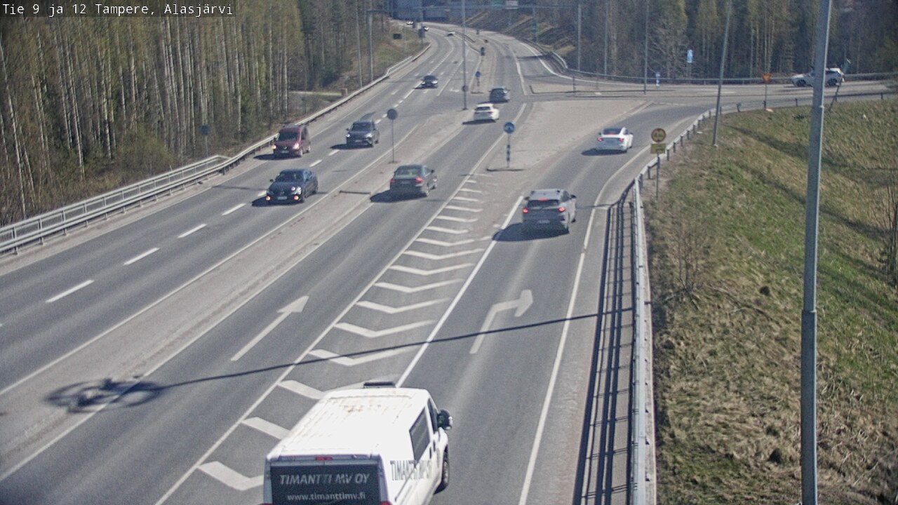 Weather Camera Image Väg 12 Tammerfors, Alasjärvi, Tampere, Pirkanmaa
