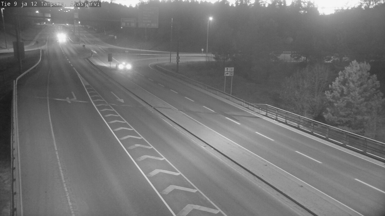 Weather Camera Image Väg 12 Tammerfors, Alasjärvi, Tampere, Pirkanmaa