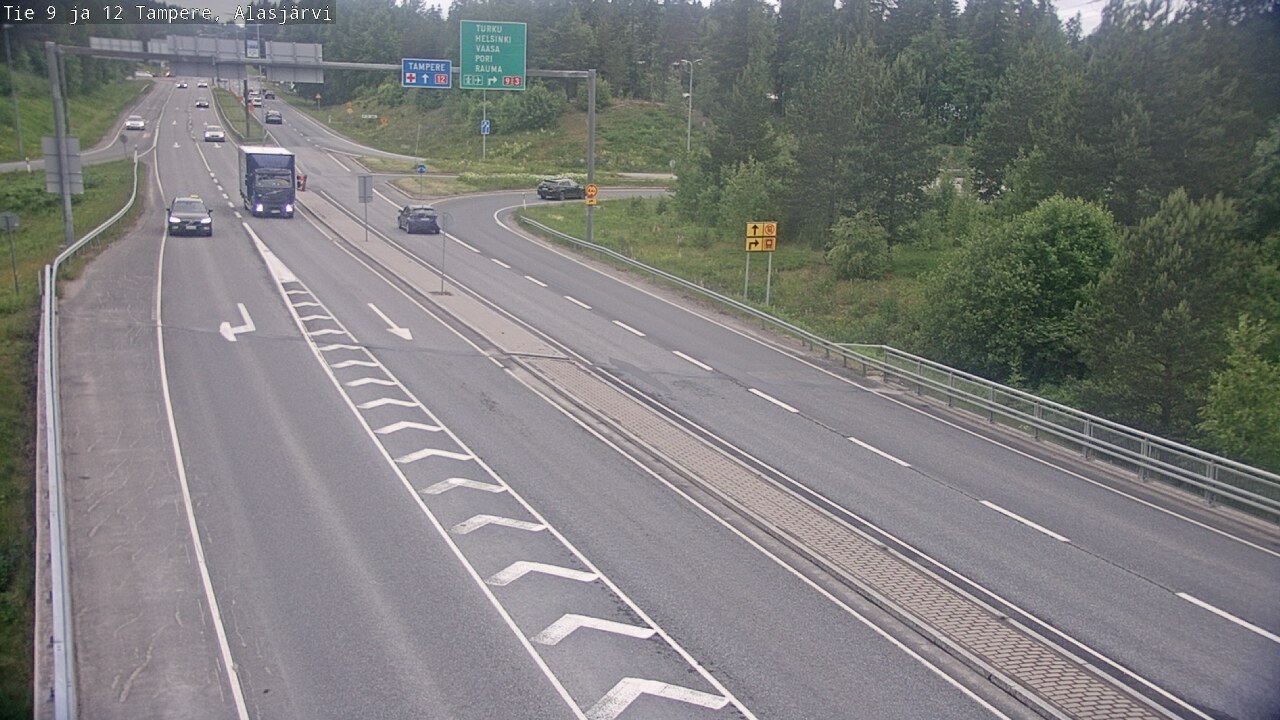 Weather Camera Image Väg 12 Tammerfors, Alasjärvi, Tampere, Pirkanmaa