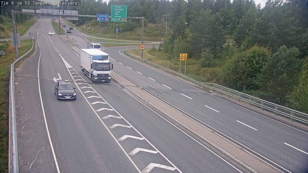 Weather Camera Image Road 12 Tampere, Alasjärvi, Tampere, Pirkanmaa