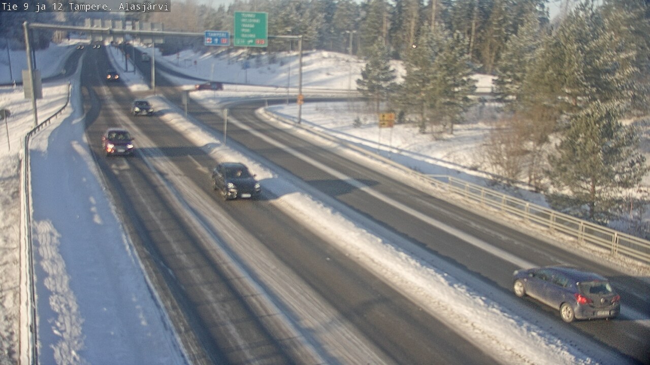 Weather Camera Image Väg 12 Tammerfors, Alasjärvi, Tampere, Pirkanmaa