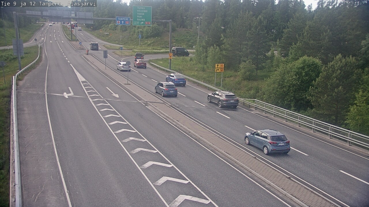 Weather Camera Image Väg 12 Tammerfors, Alasjärvi, Tampere, Pirkanmaa