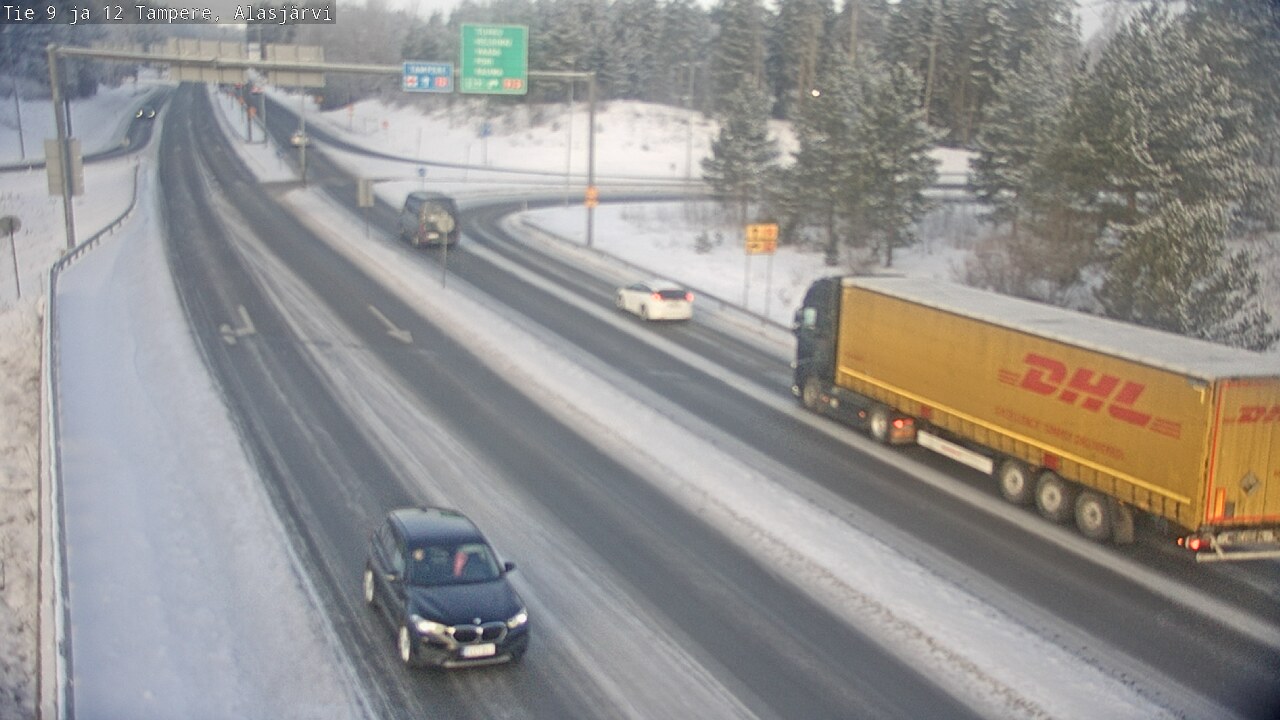 Weather Camera Image Väg 12 Tammerfors, Alasjärvi, Tampere, Pirkanmaa