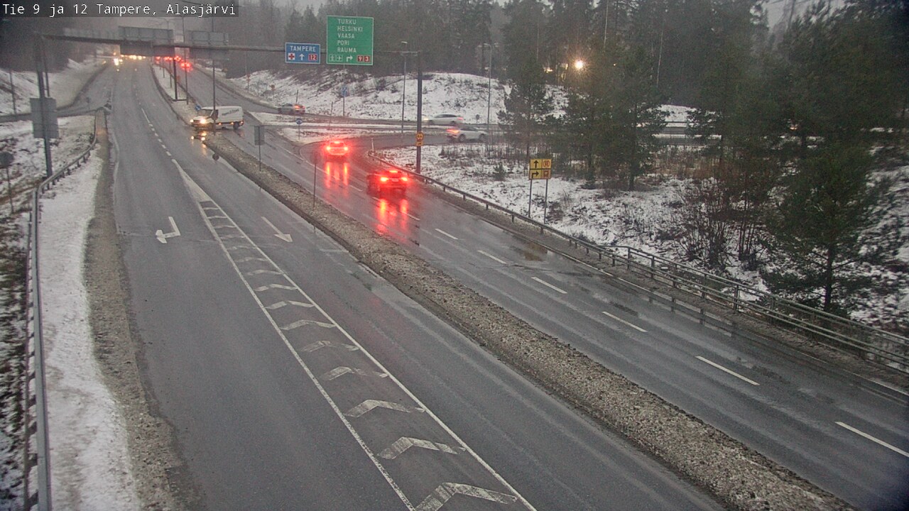 Weather Camera Image Väg 12 Tammerfors, Alasjärvi, Tampere, Pirkanmaa
