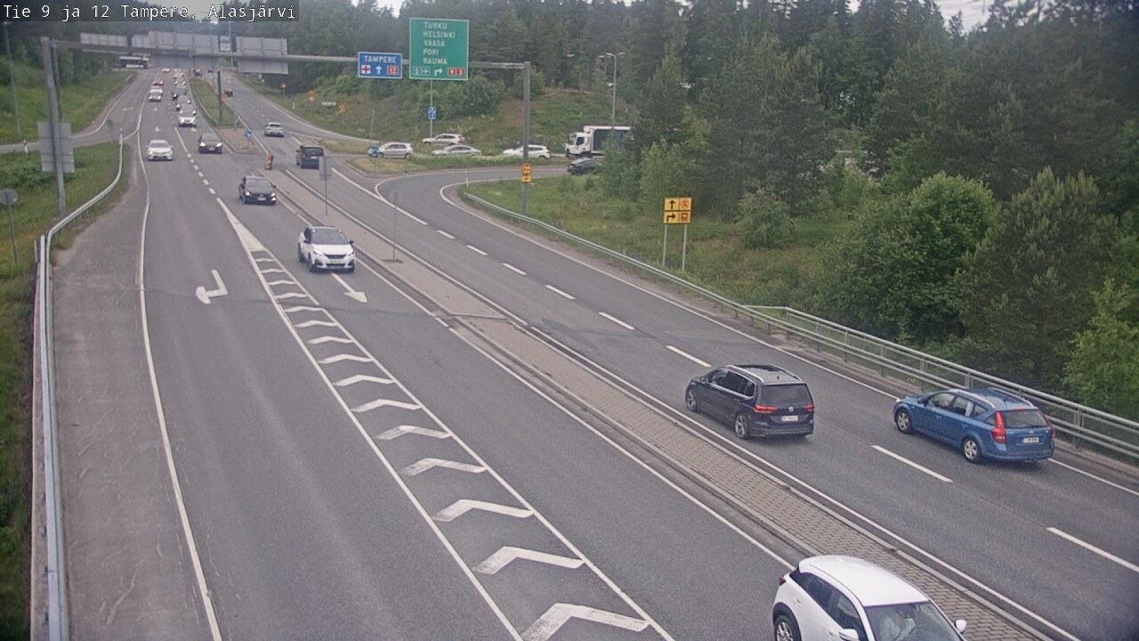 Weather Camera Image Väg 12 Tammerfors, Alasjärvi, Tampere, Pirkanmaa