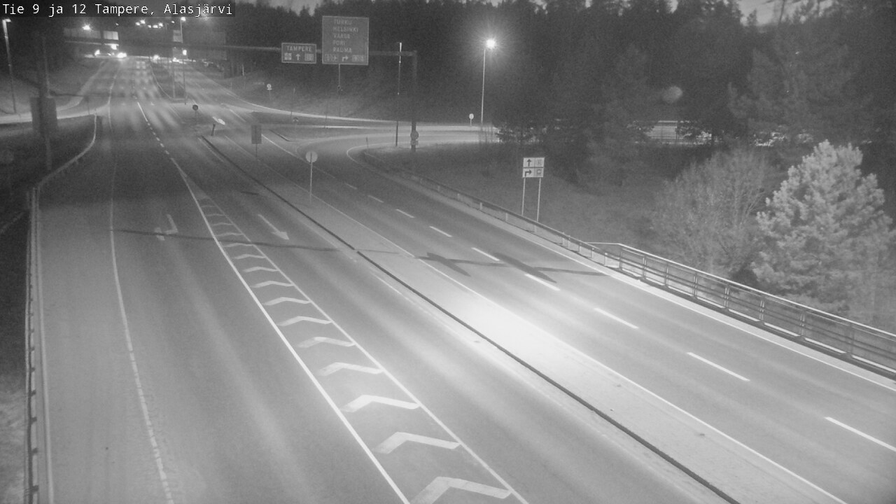 Weather Camera Image Väg 12 Tammerfors, Alasjärvi, Tampere, Pirkanmaa