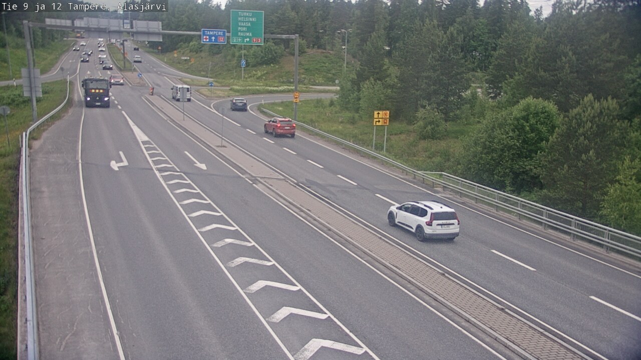 Weather Camera Image Väg 12 Tammerfors, Alasjärvi, Tampere, Pirkanmaa
