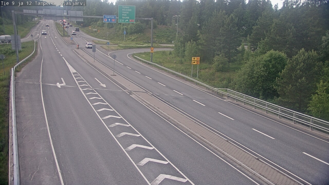 Weather Camera Image Väg 12 Tammerfors, Alasjärvi, Tampere, Pirkanmaa
