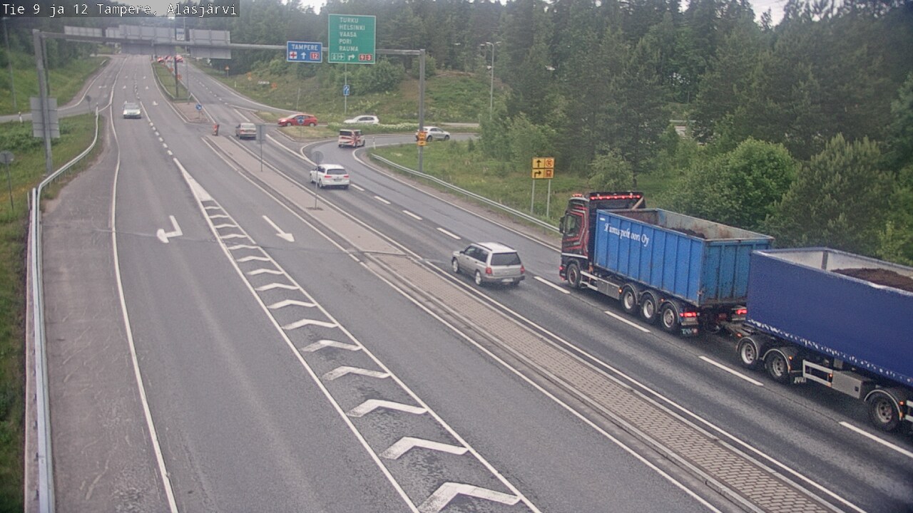 Weather Camera Image Väg 12 Tammerfors, Alasjärvi, Tampere, Pirkanmaa