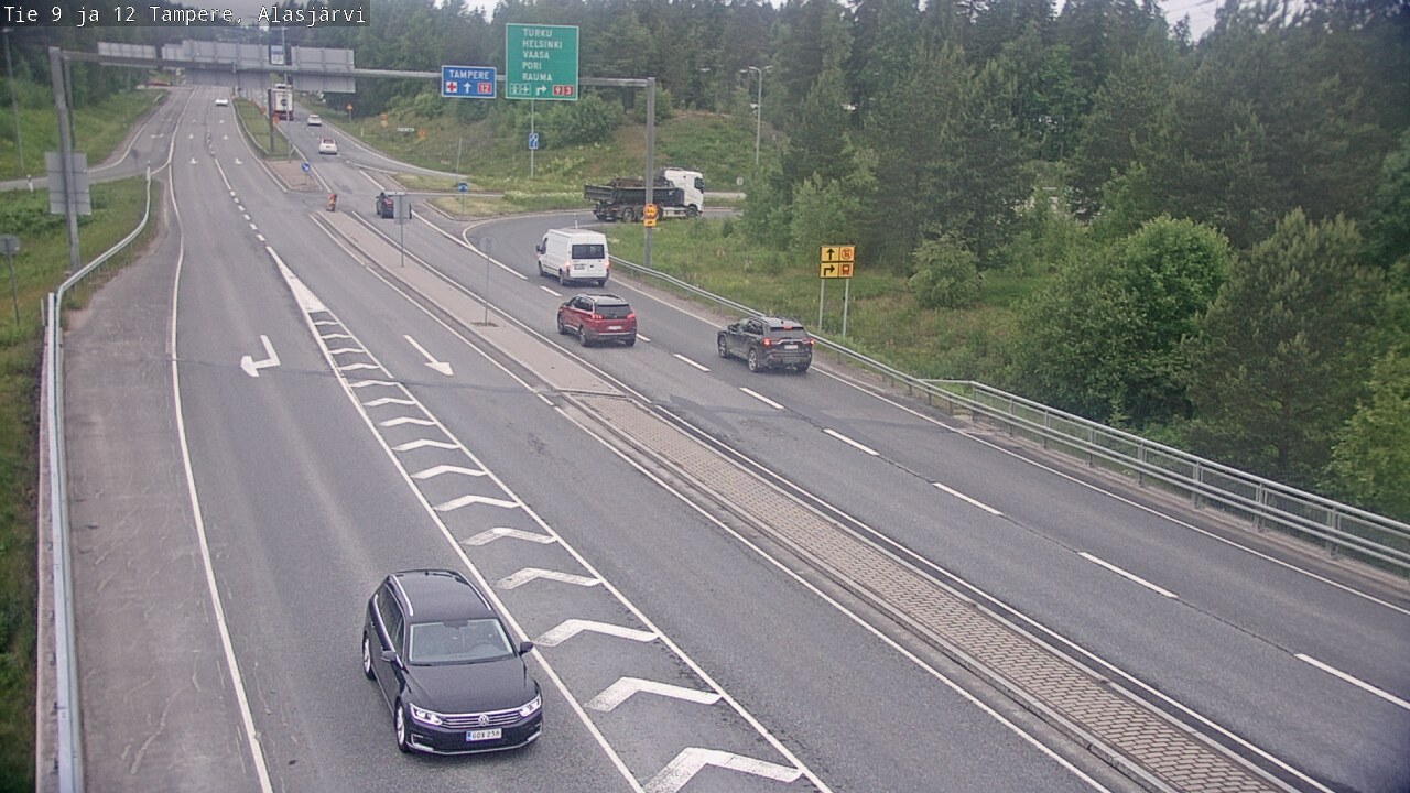 Weather Camera Image Väg 12 Tammerfors, Alasjärvi, Tampere, Pirkanmaa