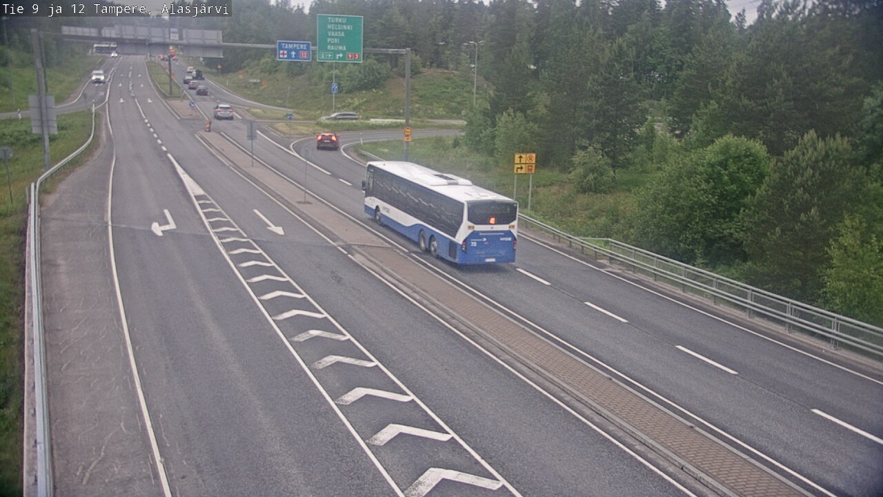 Weather Camera Image Väg 12 Tammerfors, Alasjärvi, Tampere, Pirkanmaa
