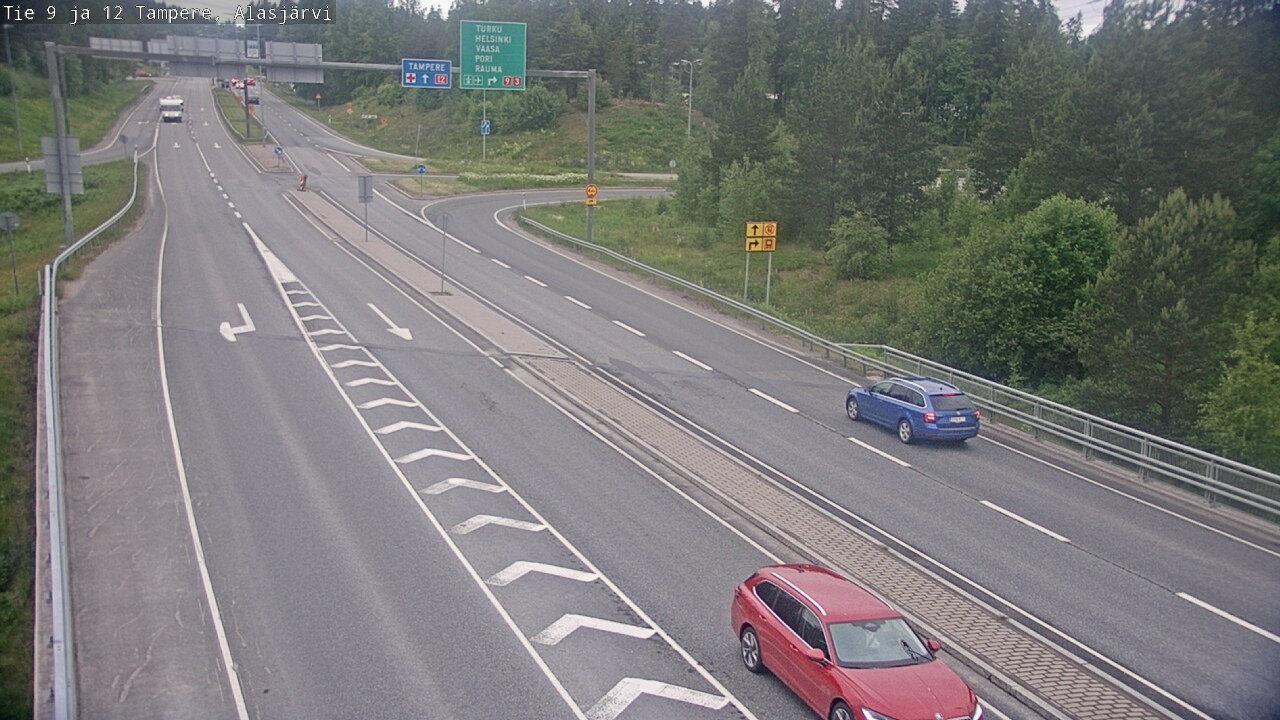 Weather Camera Image Väg 12 Tammerfors, Alasjärvi, Tampere, Pirkanmaa