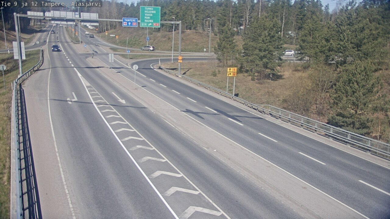 Kelikamerat Kuva Tie 12 Tampere, Alasjärvi, Tampere, Pirkanmaa