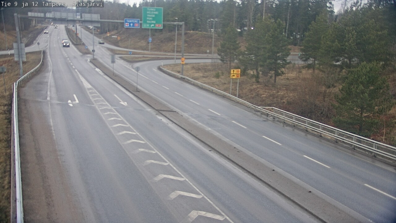 Weather Camera Image Väg 12 Tammerfors, Alasjärvi, Tampere, Pirkanmaa