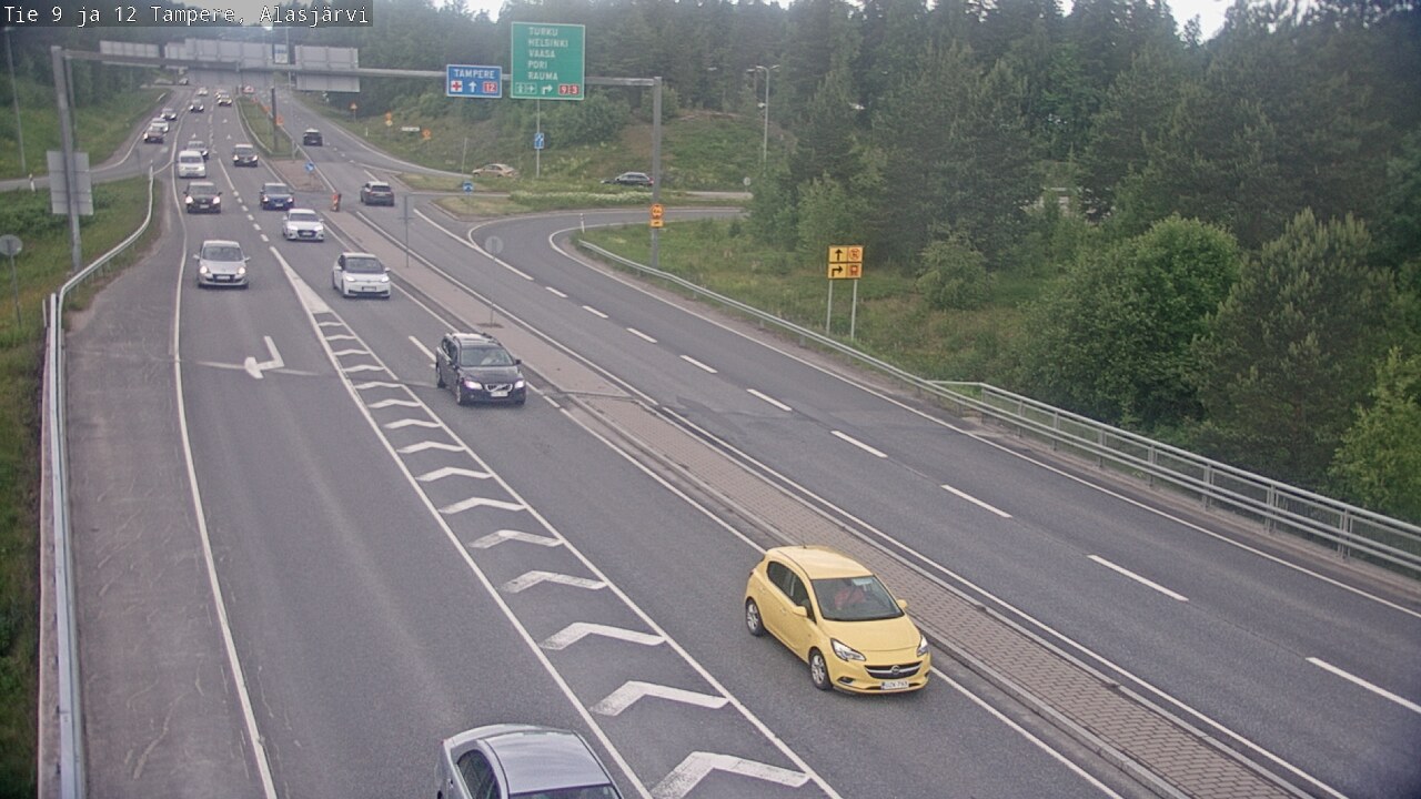 Weather Camera Image Väg 12 Tammerfors, Alasjärvi, Tampere, Pirkanmaa
