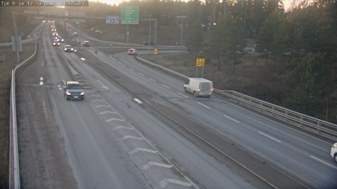 Weather Camera Image Road 12 Tampere, Alasjärvi, Tampere, Pirkanmaa