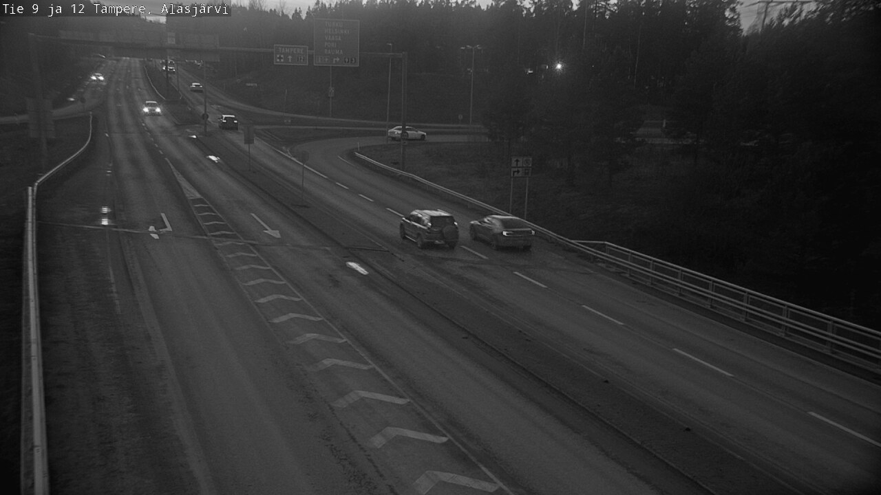 Weather Camera Image Road 12 Tampere, Alasjärvi, Tampere, Pirkanmaa