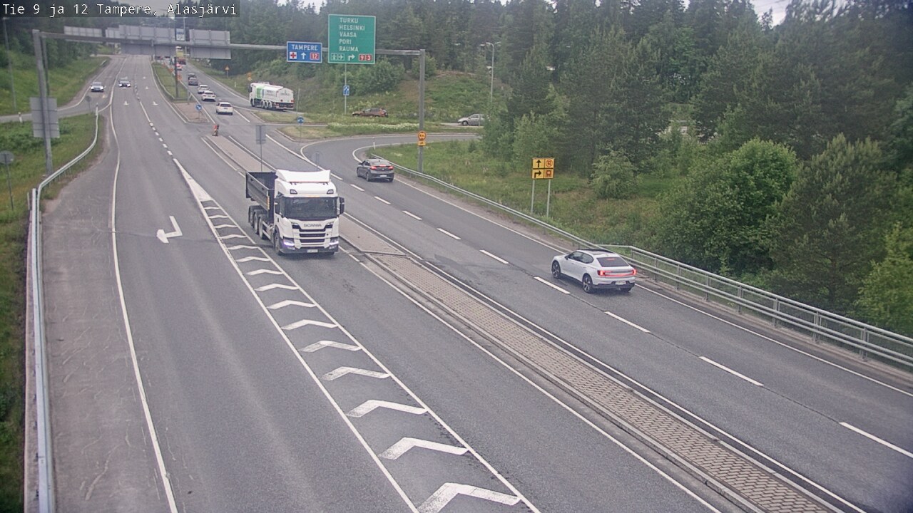 Weather Camera Image Väg 12 Tammerfors, Alasjärvi, Tampere, Pirkanmaa