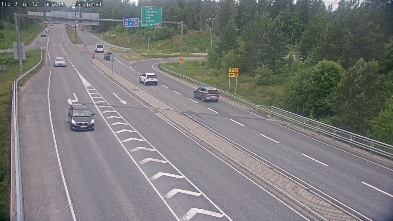 Weather Camera Image Väg 12 Tammerfors, Alasjärvi, Tampere, Pirkanmaa