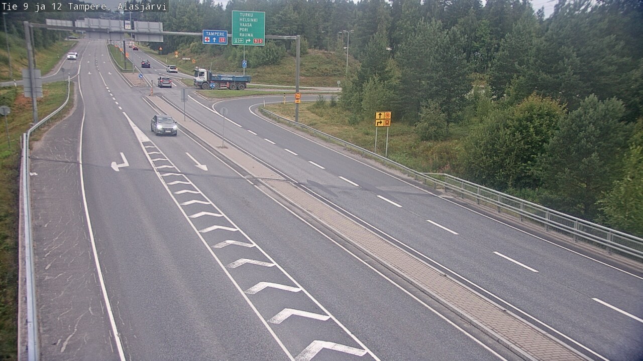 Weather Camera Image Road 12 Tampere, Alasjärvi, Tampere, Pirkanmaa