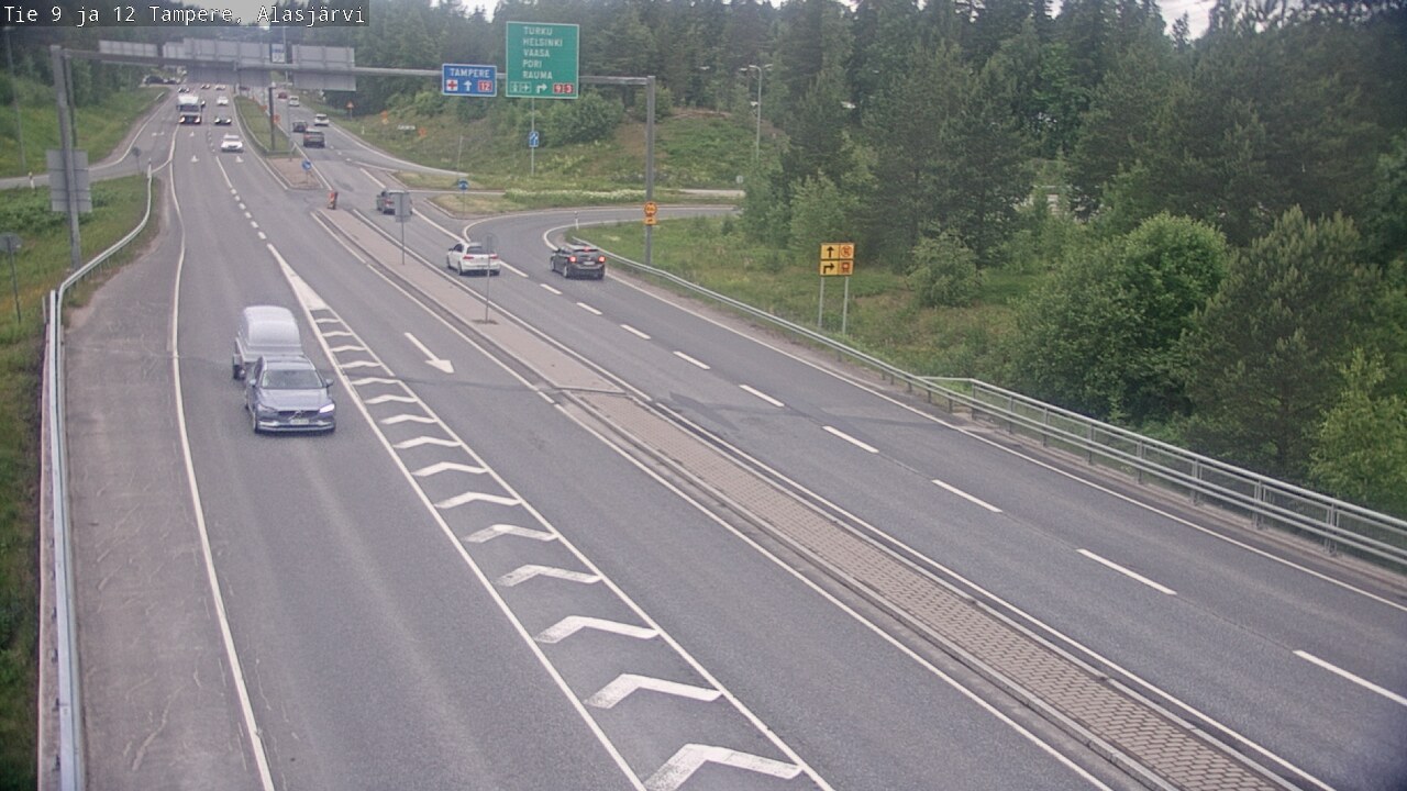 Weather Camera Image Väg 12 Tammerfors, Alasjärvi, Tampere, Pirkanmaa