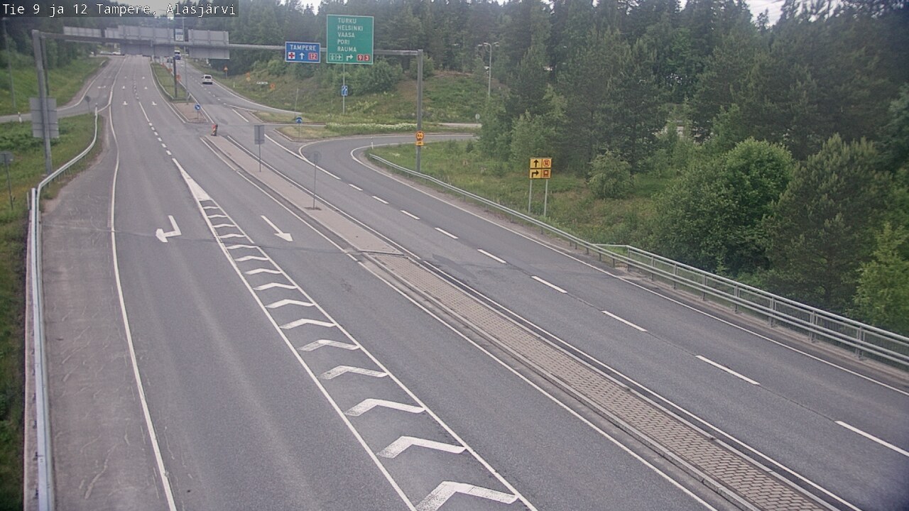 Weather Camera Image Väg 12 Tammerfors, Alasjärvi, Tampere, Pirkanmaa