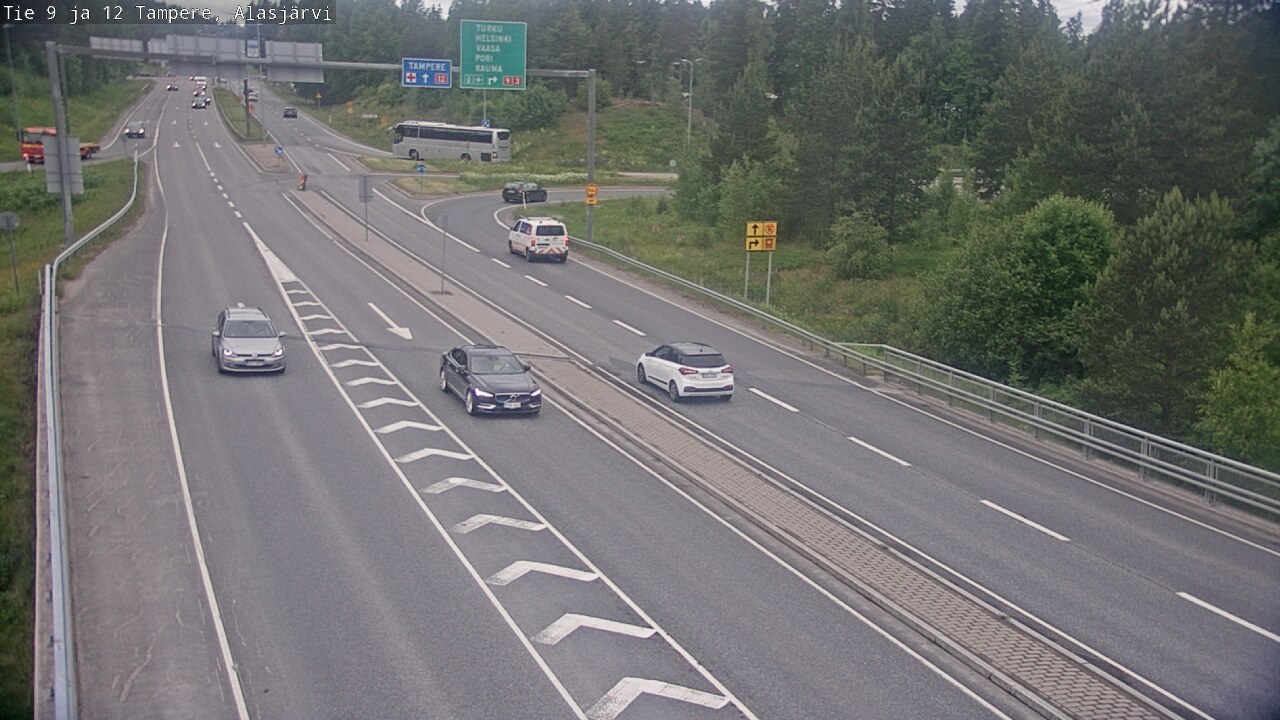 Weather Camera Image Väg 12 Tammerfors, Alasjärvi, Tampere, Pirkanmaa