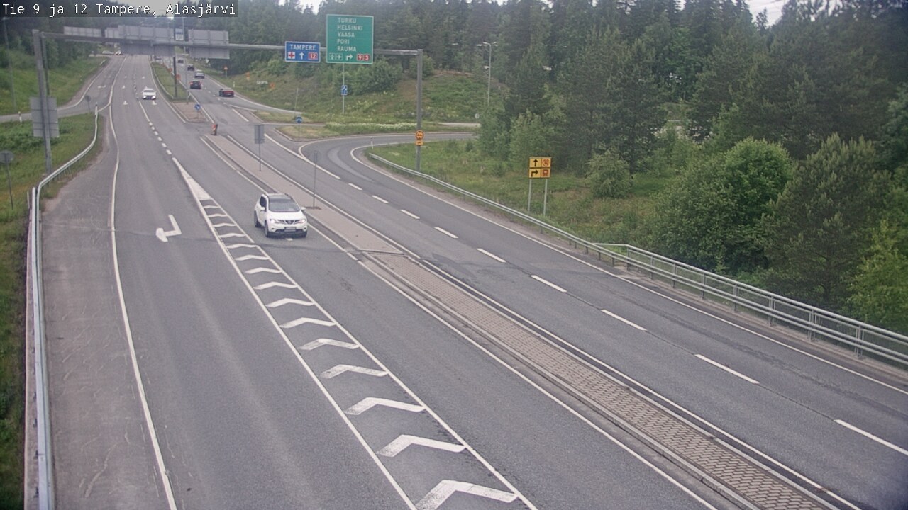 Weather Camera Image Väg 12 Tammerfors, Alasjärvi, Tampere, Pirkanmaa