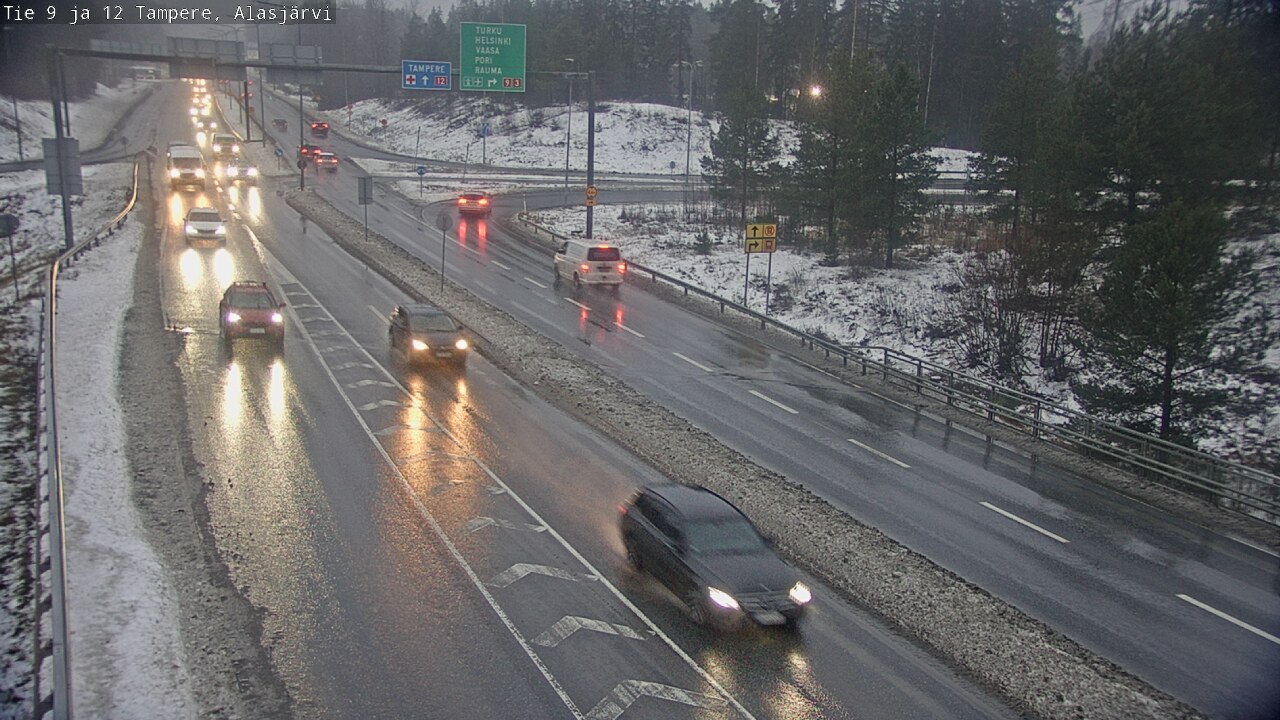 Weather Camera Image Väg 12 Tammerfors, Alasjärvi, Tampere, Pirkanmaa