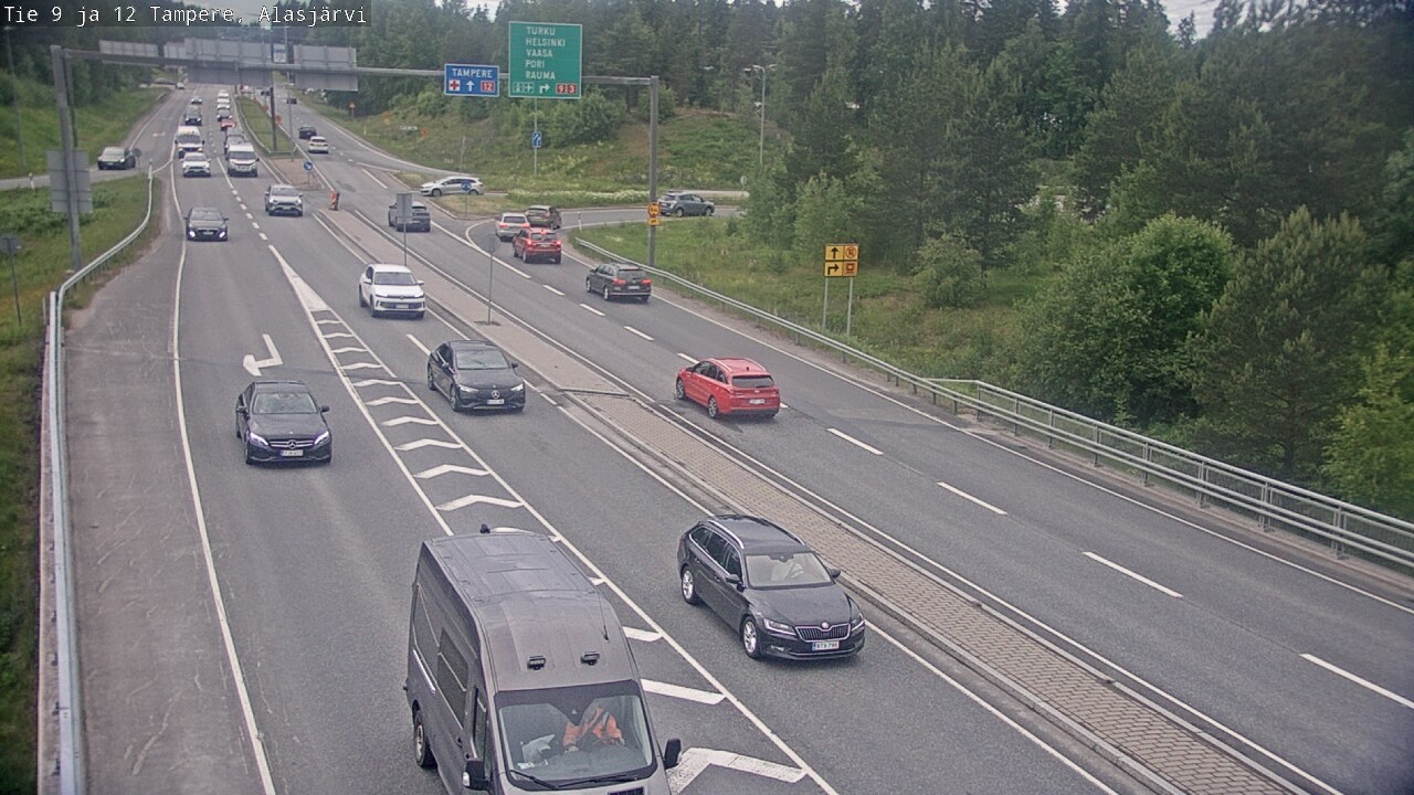 Weather Camera Image Väg 12 Tammerfors, Alasjärvi, Tampere, Pirkanmaa