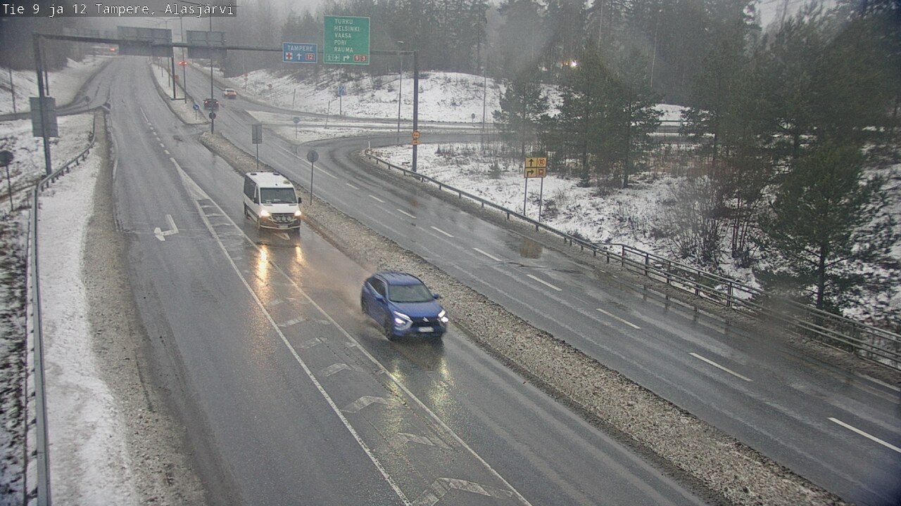 Weather Camera Image Väg 12 Tammerfors, Alasjärvi, Tampere, Pirkanmaa