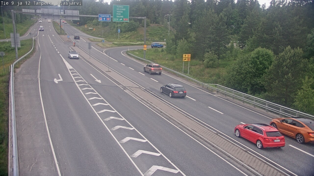 Weather Camera Image Väg 12 Tammerfors, Alasjärvi, Tampere, Pirkanmaa