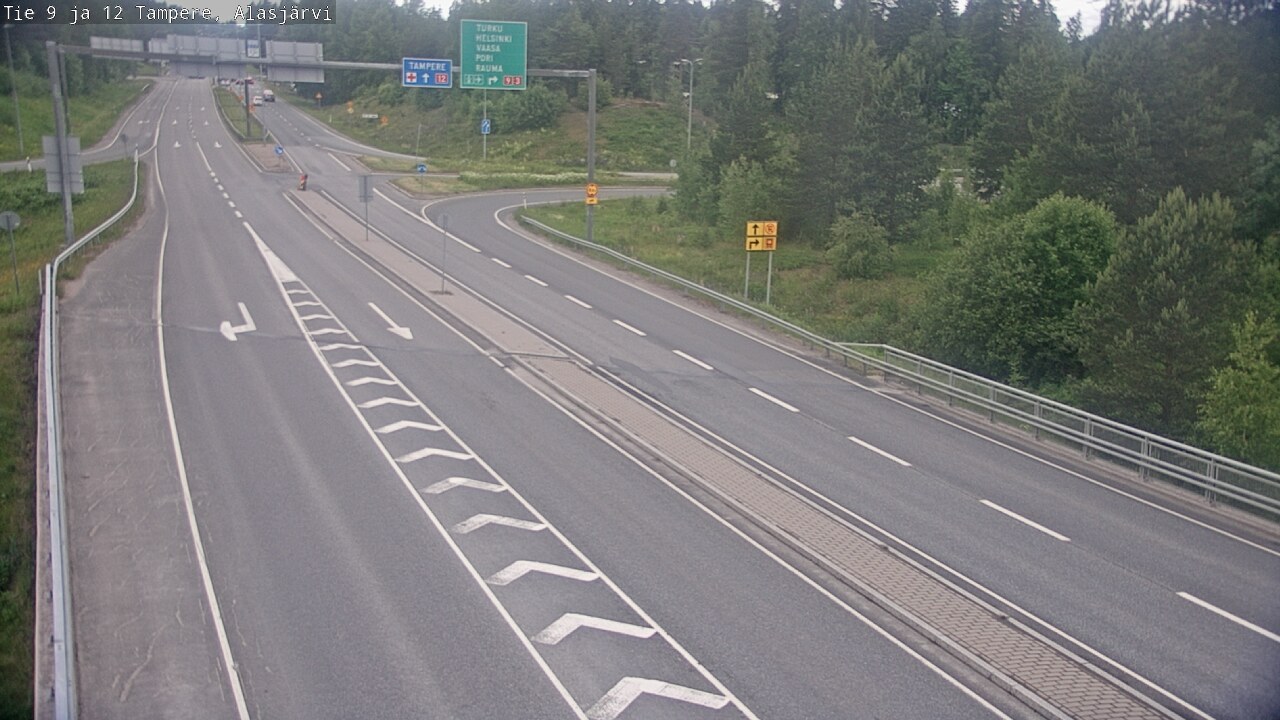 Weather Camera Image Väg 12 Tammerfors, Alasjärvi, Tampere, Pirkanmaa