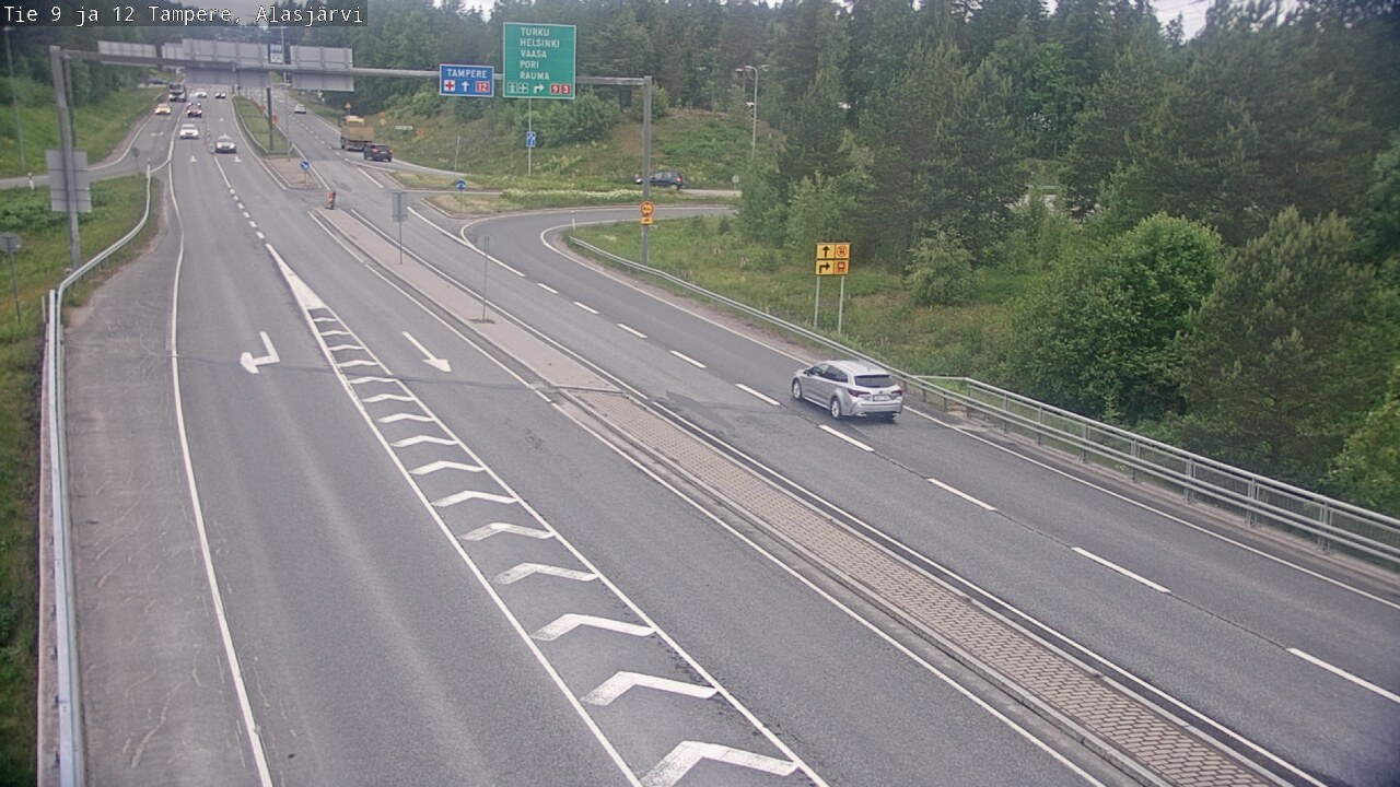 Weather Camera Image Väg 12 Tammerfors, Alasjärvi, Tampere, Pirkanmaa